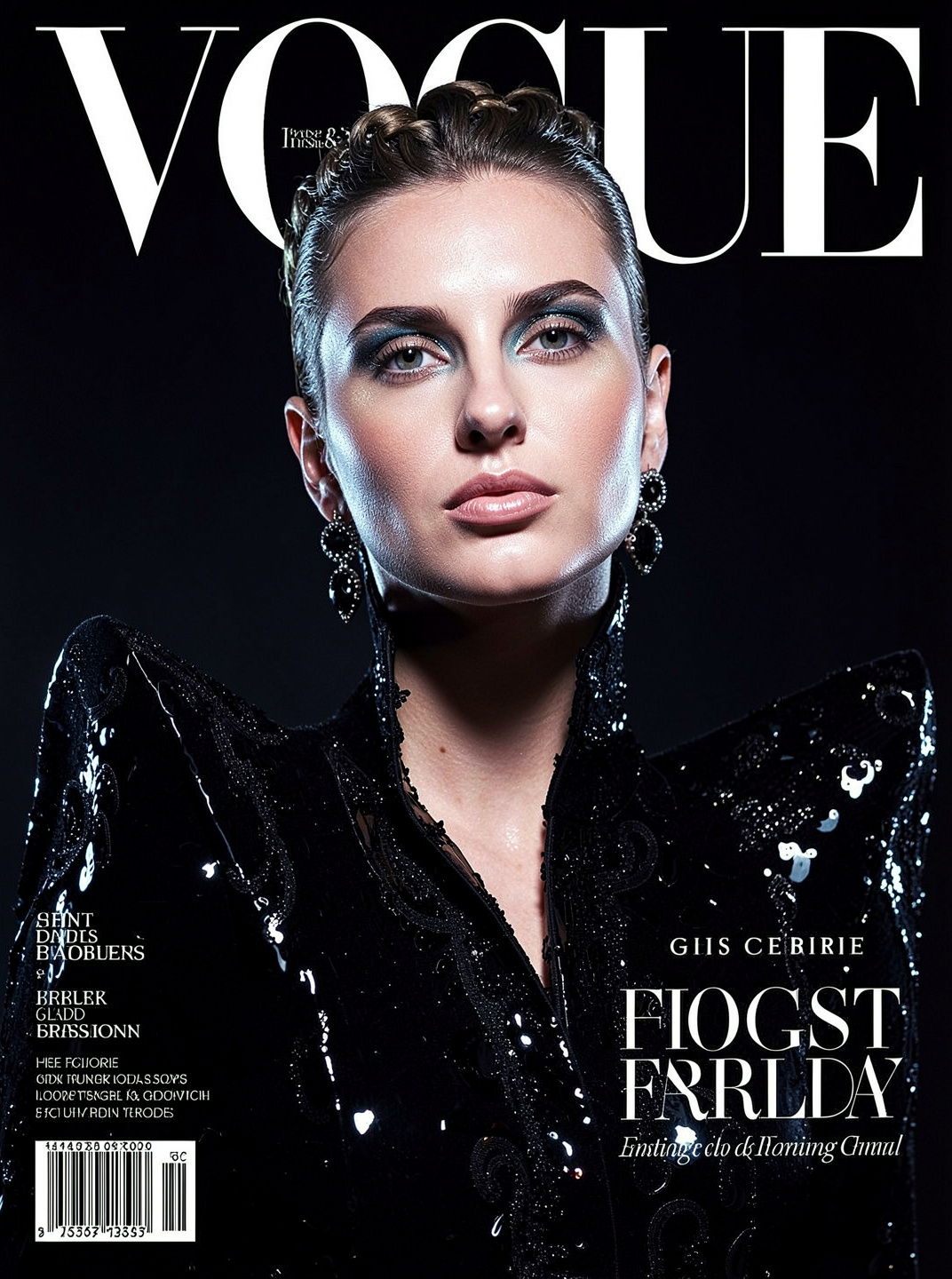 Magazine cover style